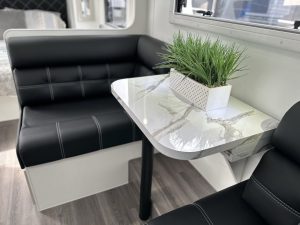 2023 19'6 Paramount Signature Series Rear Door exterior front and side|2023 19'6 Paramount Signature Series Rear Door external storage|2023 19'6 Paramount Signature Series Rear Door kitchen