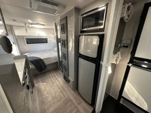 Kitchen and bedroom hallway in Paramount Tuff Mudda